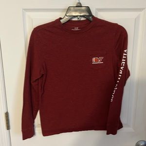 Vineyard vines football long sleeve tee.